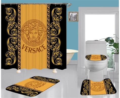 versace shower curtain set.